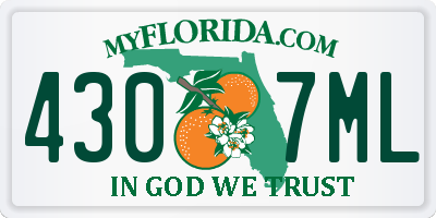 FL license plate 4307ML