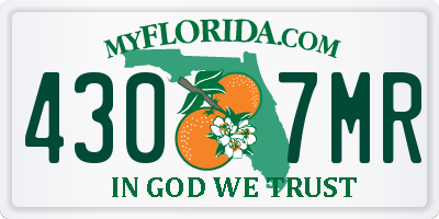 FL license plate 4307MR