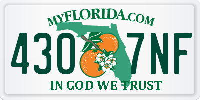 FL license plate 4307NF