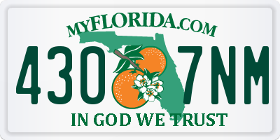FL license plate 4307NM