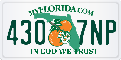 FL license plate 4307NP