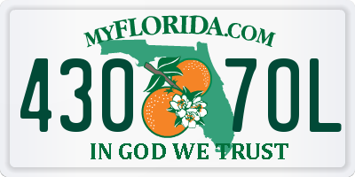 FL license plate 4307OL