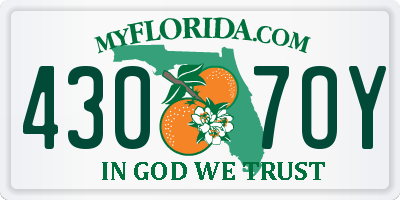 FL license plate 4307OY