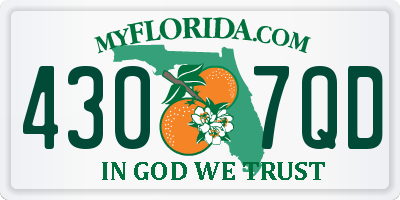 FL license plate 4307QD