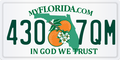 FL license plate 4307QM
