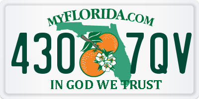 FL license plate 4307QV