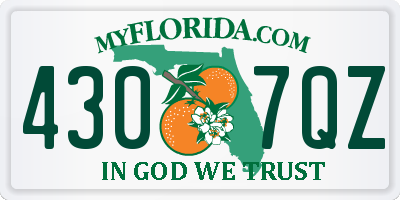 FL license plate 4307QZ