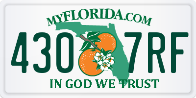 FL license plate 4307RF
