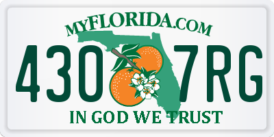 FL license plate 4307RG