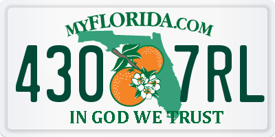 FL license plate 4307RL