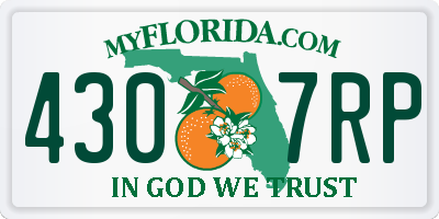 FL license plate 4307RP