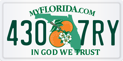 FL license plate 4307RY
