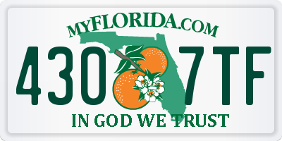 FL license plate 4307TF