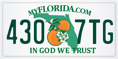 FL license plate 4307TG