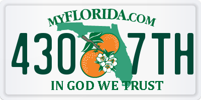 FL license plate 4307TH