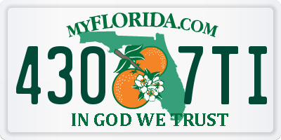 FL license plate 4307TI