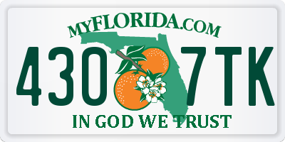 FL license plate 4307TK