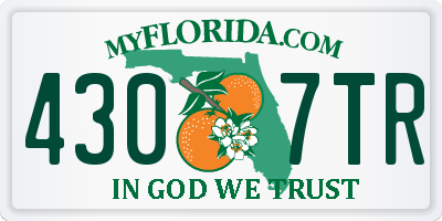 FL license plate 4307TR