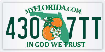FL license plate 4307TT