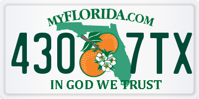 FL license plate 4307TX