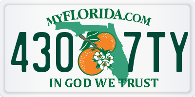 FL license plate 4307TY