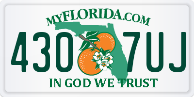 FL license plate 4307UJ