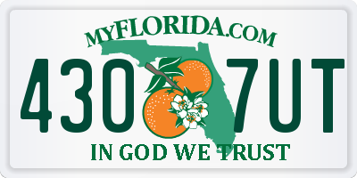FL license plate 4307UT