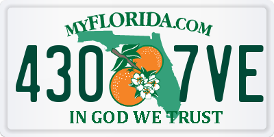 FL license plate 4307VE
