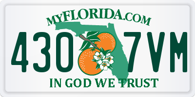 FL license plate 4307VM