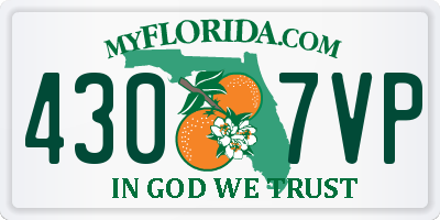 FL license plate 4307VP