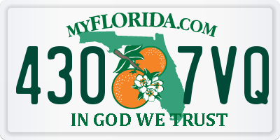 FL license plate 4307VQ