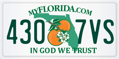 FL license plate 4307VS
