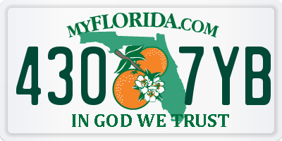 FL license plate 4307YB