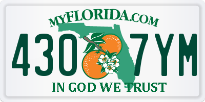 FL license plate 4307YM