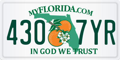 FL license plate 4307YR