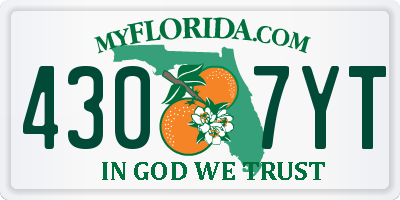 FL license plate 4307YT