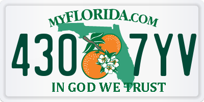 FL license plate 4307YV