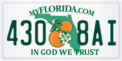FL license plate 4308AI