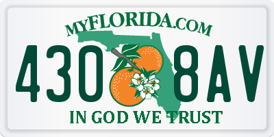 FL license plate 4308AV