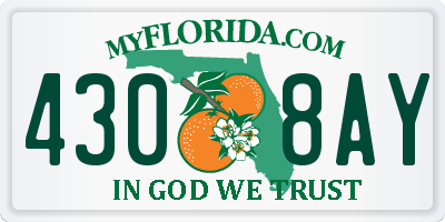 FL license plate 4308AY