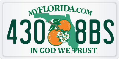FL license plate 4308BS
