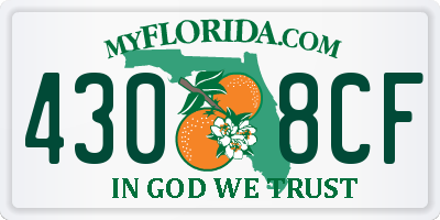 FL license plate 4308CF