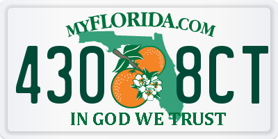 FL license plate 4308CT