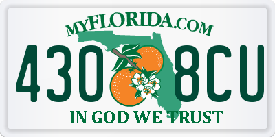 FL license plate 4308CU