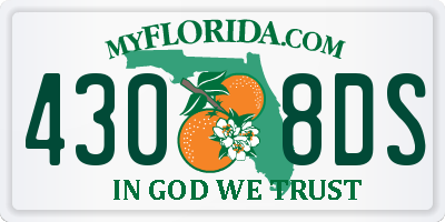 FL license plate 4308DS