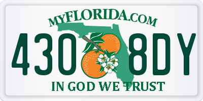 FL license plate 4308DY