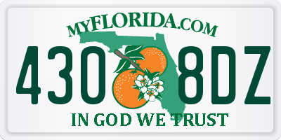FL license plate 4308DZ