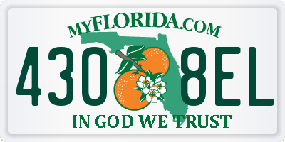 FL license plate 4308EL