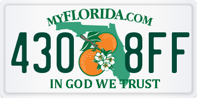 FL license plate 4308FF