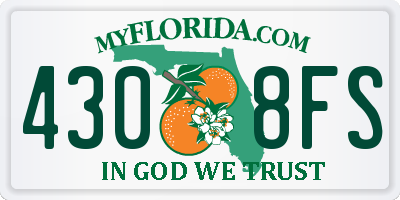 FL license plate 4308FS